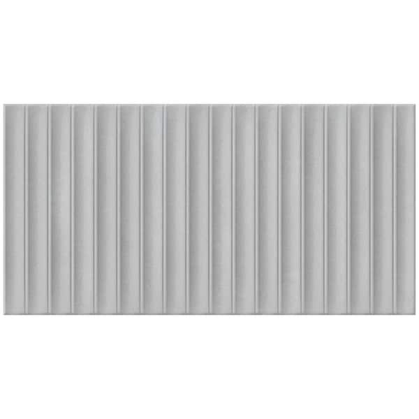 Giorbello Spanish Pureform Porcelain 12 in. x 24 in. x 9mm Wall Tile - Natural Deco Gray (5 PCS/Case, 10.76 sq. ft./Case)