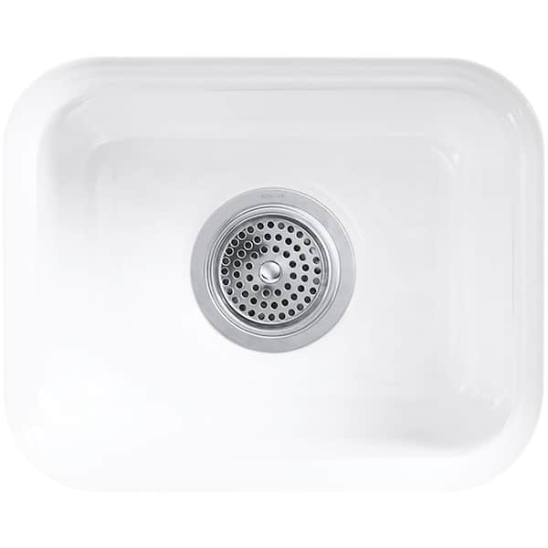 Northland White Cast Iron 15 in. Undermount Bar Sink