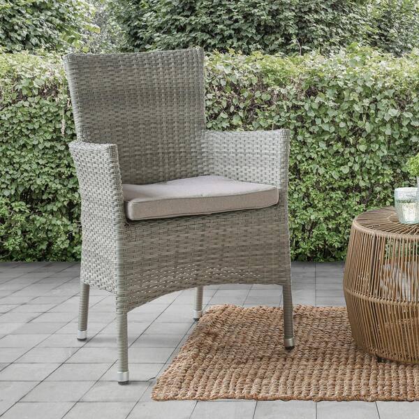 Grey metal best sale outdoor chairs