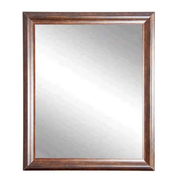 BrandtWorks Medium Rectangle Brown/Copper Classic Mirror (38 in. H x 31.5 in. W)