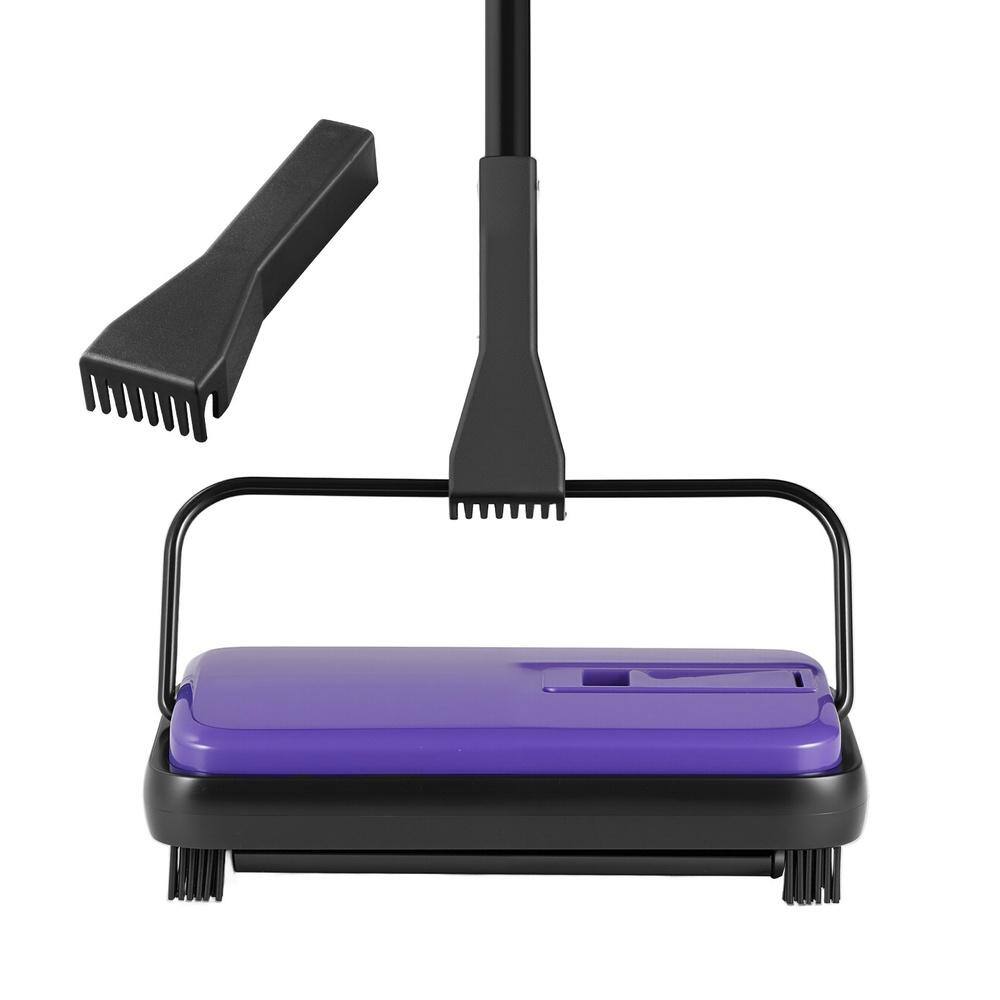 Carpet Sweeper Manual, Floor Sweeper with 300 ml Dustbin Capacity Easy to Empty, 6.7 in. Cleaning Width price history on PriceWatchPro
