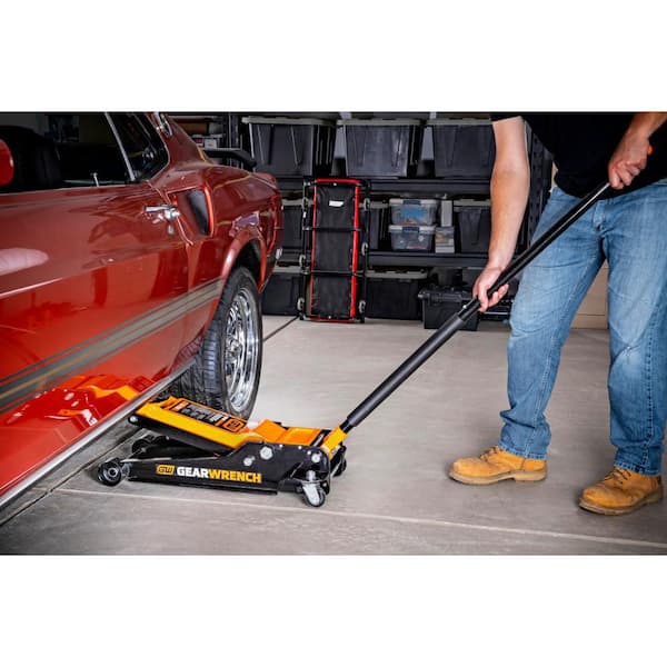 GEARWRENCH 3-1/2-Ton Low Profile Floor Jack with Dual Piston Quick