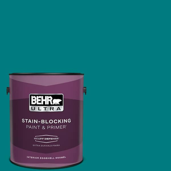 BEHR ULTRA 1 gal. #S-G-500 Tropical Waters Extra Durable Eggshell Enamel Interior Paint & Primer