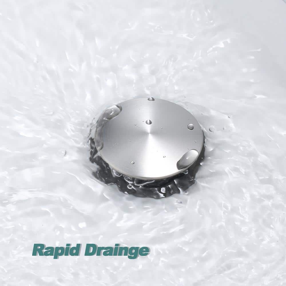 Brushed Nickel Pop-Up Bathroom Sink Drain Assembly (2-Pack)