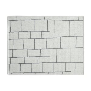 SUSSEXHOME 18 in. x 24 in. Gray Super-Absorbent Washable Cotton