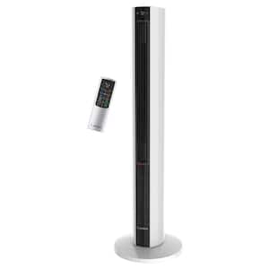 All Season 1500-Watt Electric Oscillating Space Heater and Fan Combo Tower with Remote Control