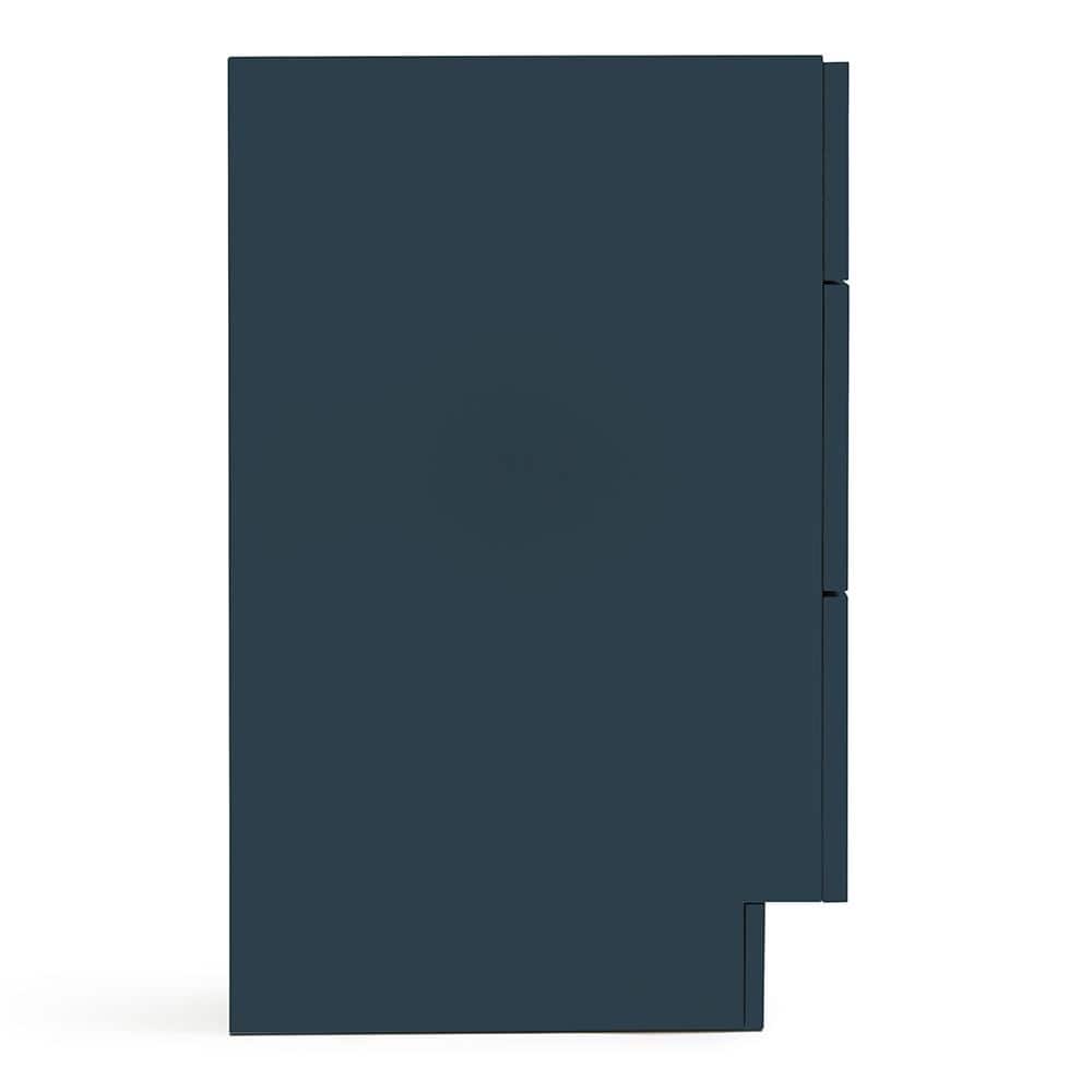 Midnight Blue 60" Freestanding Wood Vanity Cabinet with Gold Hardware