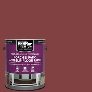 1 gal. #S-H-130 Red Red Wine Textured Low-Lustre Enamel Interior/Exterior Porch and Patio Anti-Slip Floor Paint