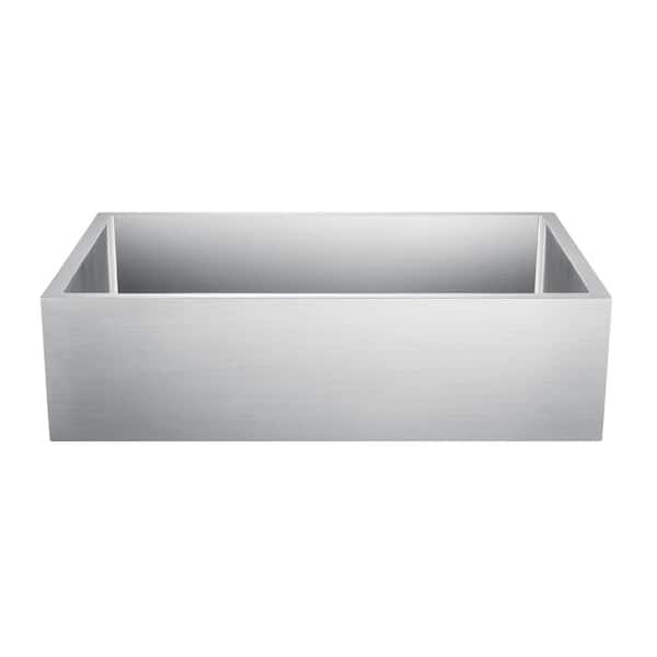 Barclay Products Bailey Farmhouse Apron Front Stainless Steel 27 in. Single Bowl Kitchen Sink