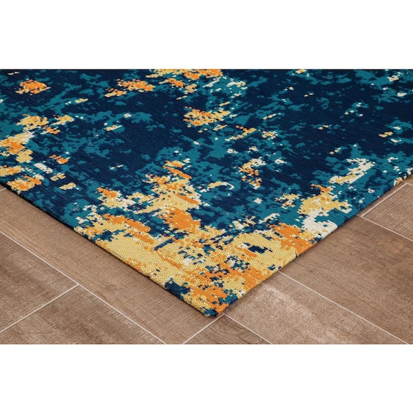Bilbao Multi-Colored 54 in. x 40 in. Polyester Chair Mat