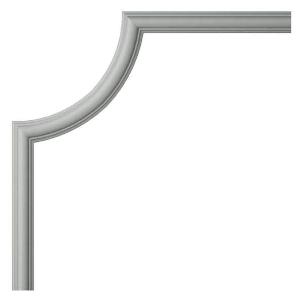 7.875 in. D x 7.875 in. W x 0.38 in. L Primed Polyurethane Panel Moulding