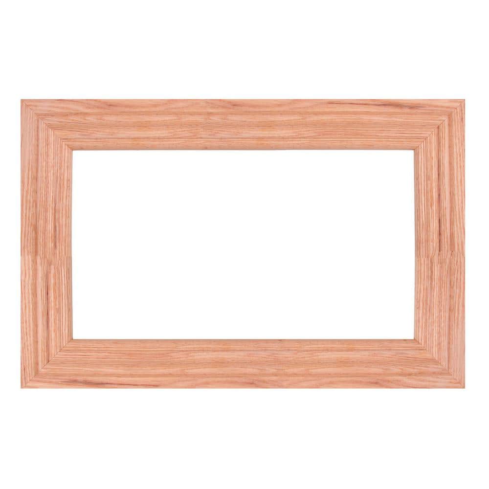 MirrorChic American Red Oak 48 in. x 42 in. Mirror Frame Kit in