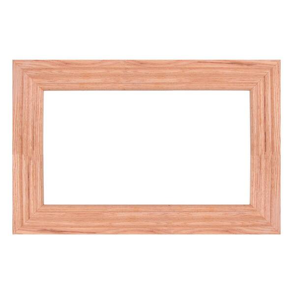 MirrorChic American Red Oak 24 in. x 30 in. Mirror Frame Kit in Stainable - Mirror Not Included