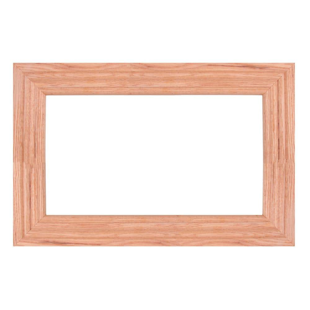 60 in. x 60 in. x 1.5 in. Cherry Walnut Contemporary Framing Installation  Kit