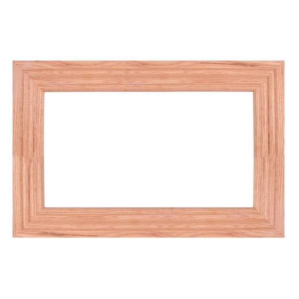 MirrorChic American Red Oak 66 in. x 36 in. Mirror Frame Kit in Stainable - Mirror Not Included