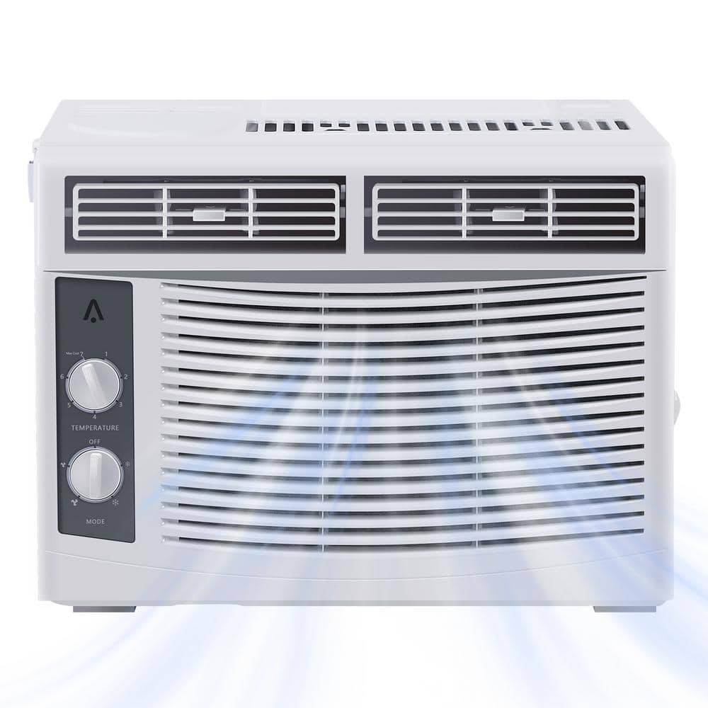 WhizMax 115V Mechanical Window Air Conditioner 5,000 BTU, White HDTPHO