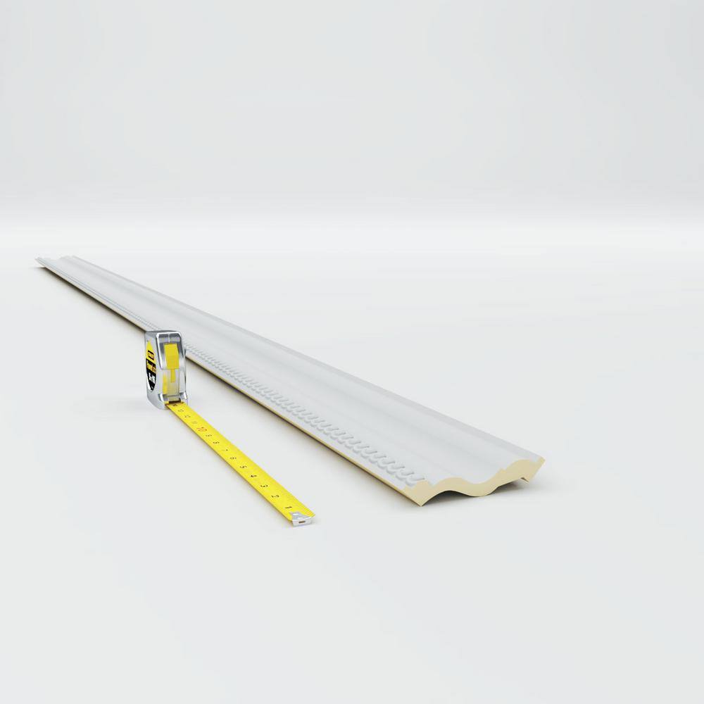 Primed White Polyurethane Foster Crown Moulding 94.5"