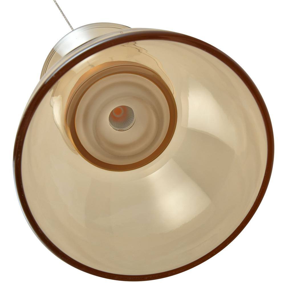 Palermo Gold 80'' Contemporary LED Glass Pendant Light