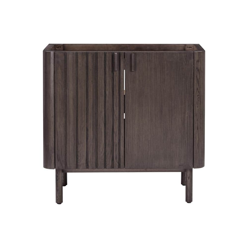 Blakely 36'' Dark Brown Oak Bathroom Vanity Base