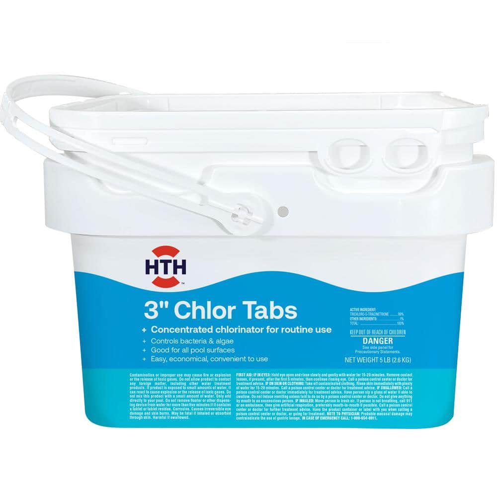 HTH 5 lbs. 3 in. Chlorine Tabs 42064 - The Home Depot