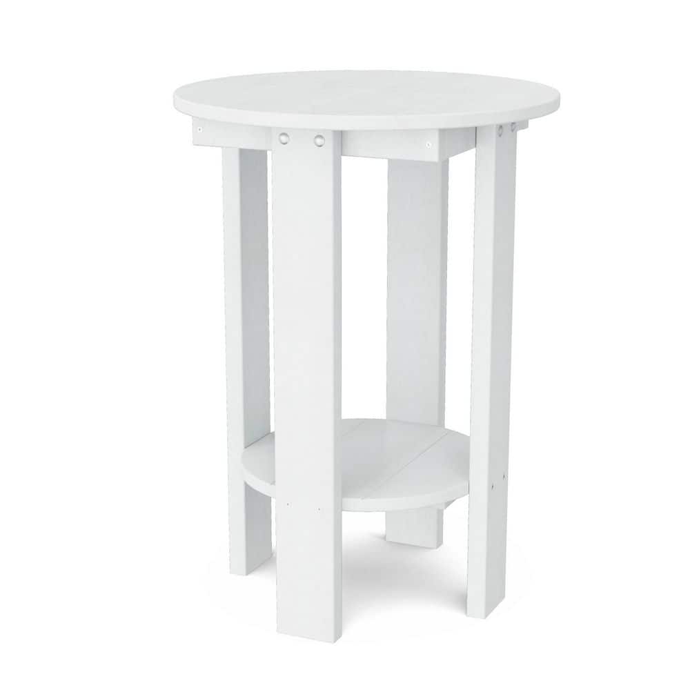 Heritage White HDPE Plastic Outdoor Side Table price history on PriceWatchPro