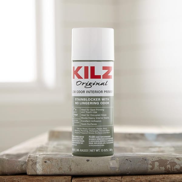 KILZ - Original 13 oz. White Low-Odor Oil-Based Interior Primer Spray, Sealer, and Stain Blocker