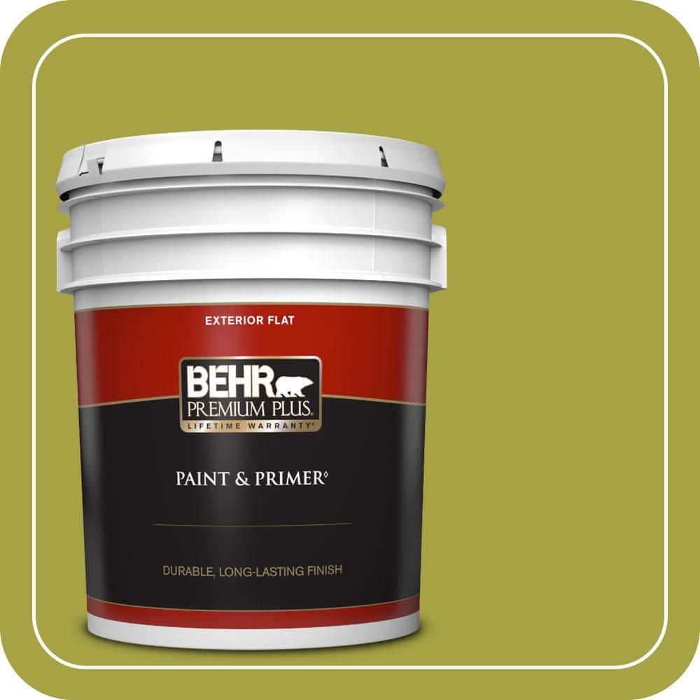 5 gal. #400B-7 Lemon Grass Flat Exterior Paint & Primer price history on PriceWatchPro