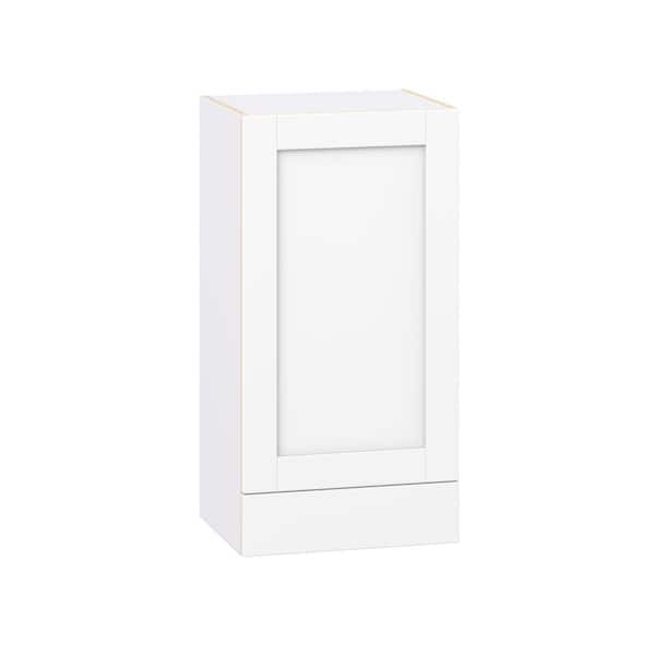 Milton 18 in. W x 14 in. D x 35 in. H Assembled Shaker Wall Kitchen Cabinet in Bright White with Drawer