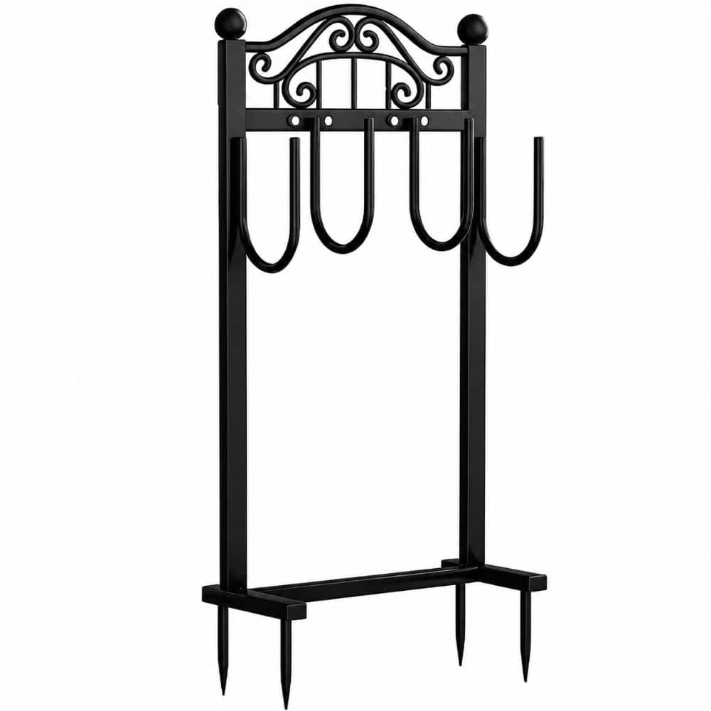 Freestanding Metal Garden Hose Holder, Tangle-Free Easy Coiling for 100 ft Hoses, 39.7 in Tall, Black price history on PriceWatchPro