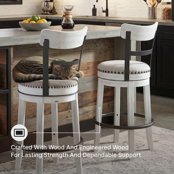 Signature DESIGN BY ASHLEY Valebeck 24.5 in. White Standard Back