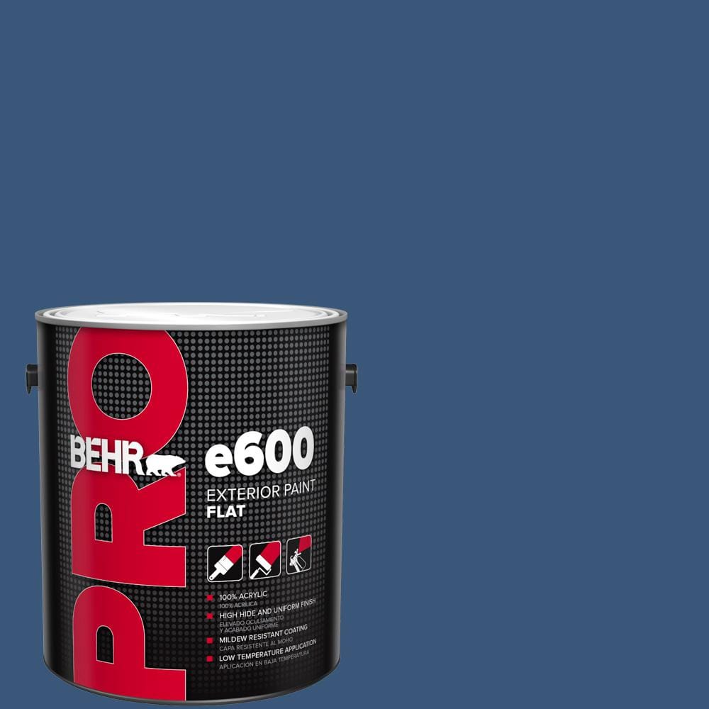 BEHR PRO 1 gal. #590D-7 Star Spangled Flat Exterior Paint PR61301 - The ...