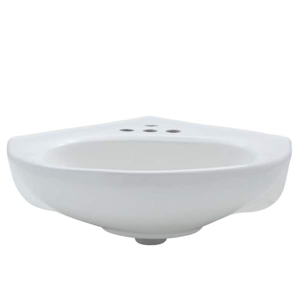 Cornice Wall-Mount Bathroom Sink in White