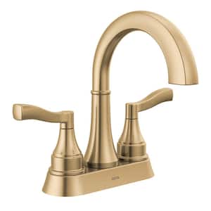 Faryn 4 in. Centerset Double-Handle Bathroom Faucet in Champagne Bronze