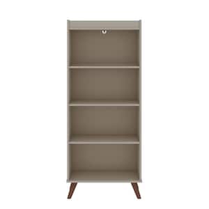 Hampton 60.12 in. Off-White 4-Shelf Bookcase