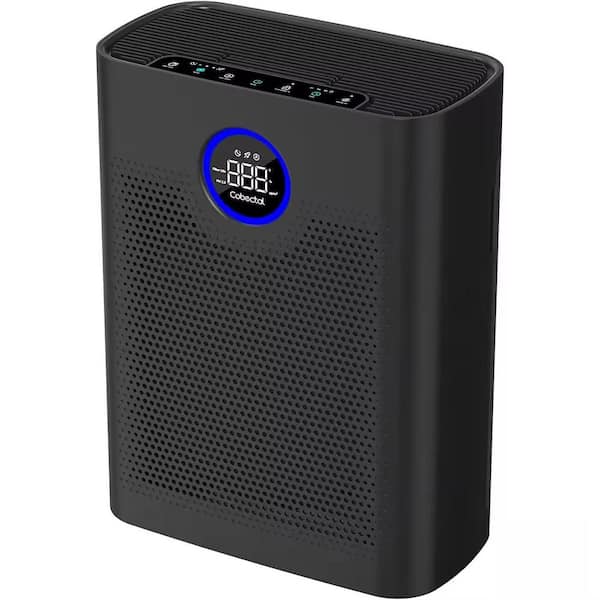 2216 sq. ft Black H14 HEPA Air Purifier with Aromatherapy Function, WiFi, Sleep Mode and Child Lock