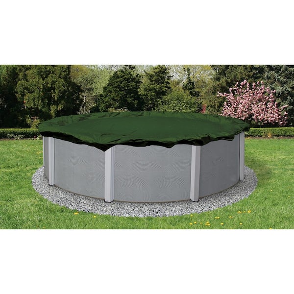 Above Ground Swim Pool Winter Cover 24 Ft Round Forest Heavy Duty Green 