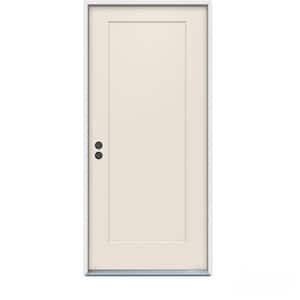 32 in. x 80 in. 1-Panel Craftsman Primed Steel Prehung Right-Hand Inswing Front Door