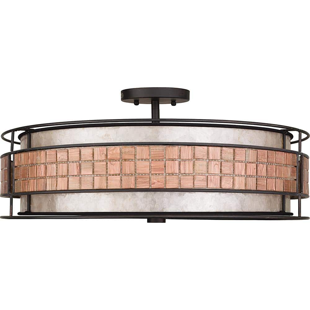 22" Renaissance Copper Indoor/Outdoor Drum Pendant Light