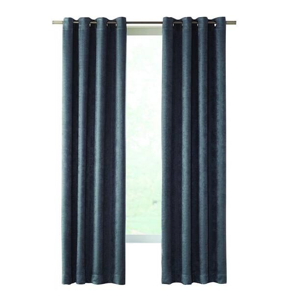 Home Decorators Collection Slate Cooper Grommet Room Darkening Curtain - 50 in. W x 108 in. L