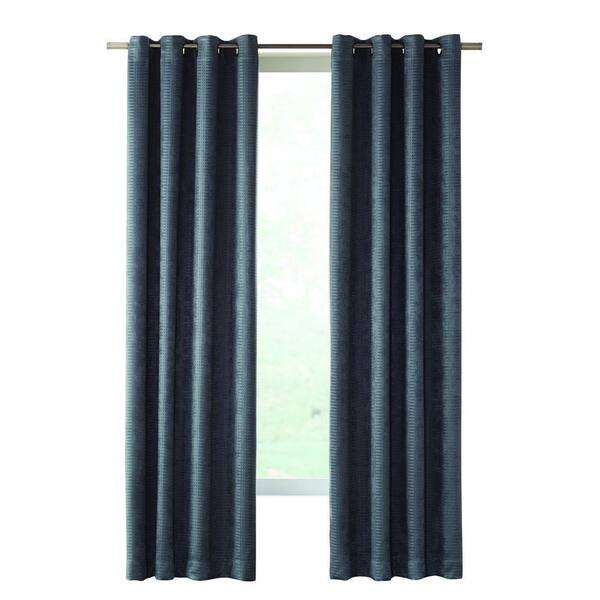 Home Decorators Collection Slate Cooper Grommet Room Darkening Curtain - 50 in. W x 95 in. L