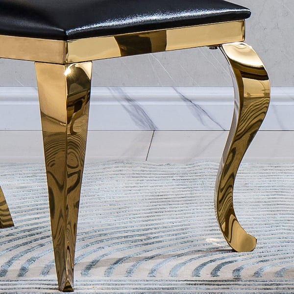 Black and gold dressing best sale table chair