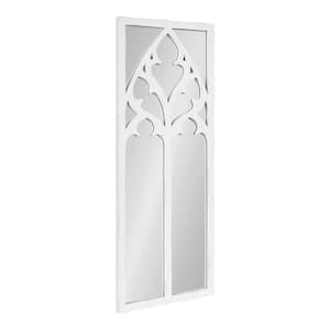 Dutchess 14.00 in. W x 36.00 in. H Rectangle Wood White Framed Traditional Decorative Mirror