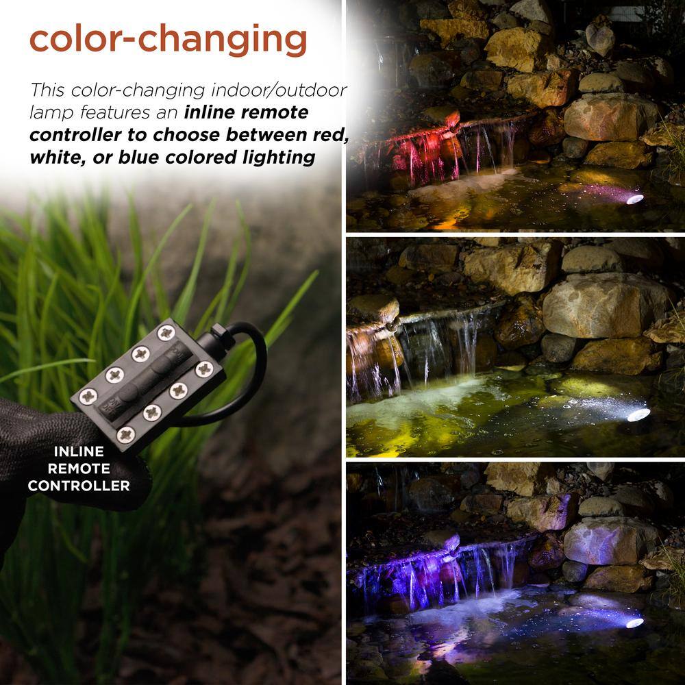 8W Color-Changing Outdoor LED Pond Light with Plastic Housing