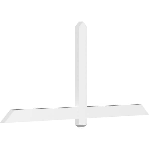 Ekena Millwork Eugene 72 in. W x 33 in. H x 2 in. D Signature Polyurethane Bracket