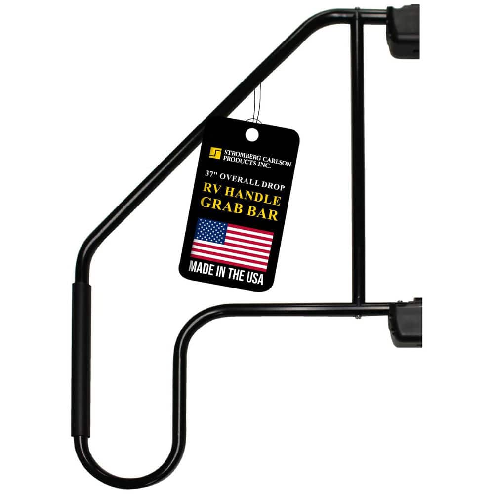 37 in. Aluminum Extended Assist Handle Grab Bar for RV Trailer Door, Black price history on PriceWatchPro