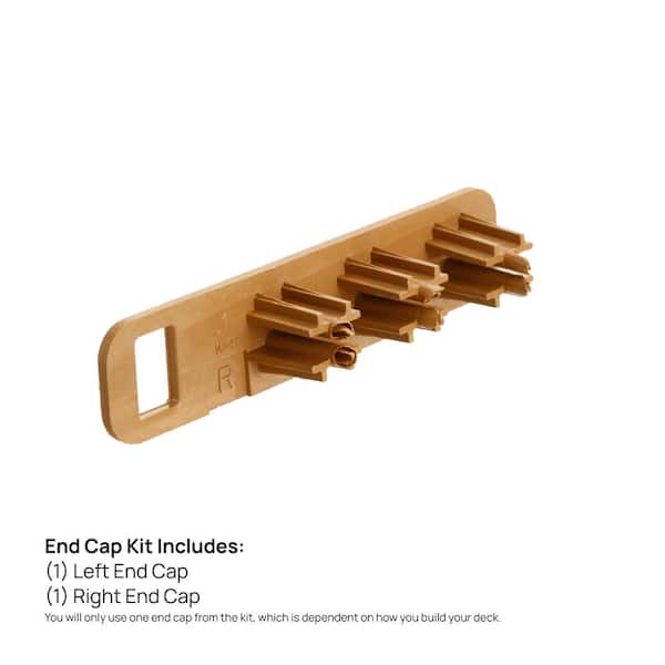 Water-Shedding End Cap Left and Right Kit Cedar