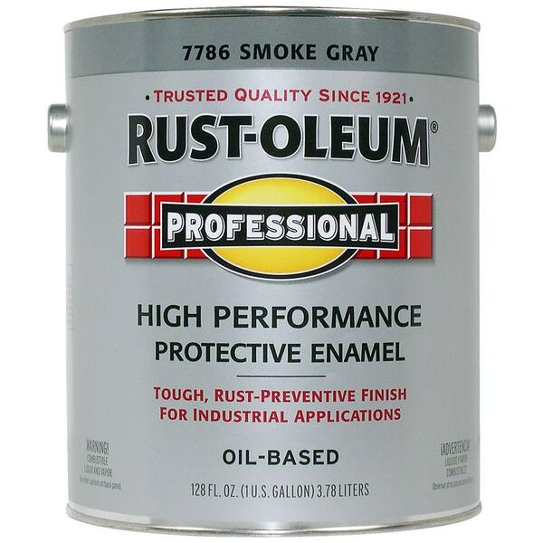 Rust-Oleum Professional Gloss Smoke Gray 1 Gallon Oil Based Enamel-DISCONTINUED