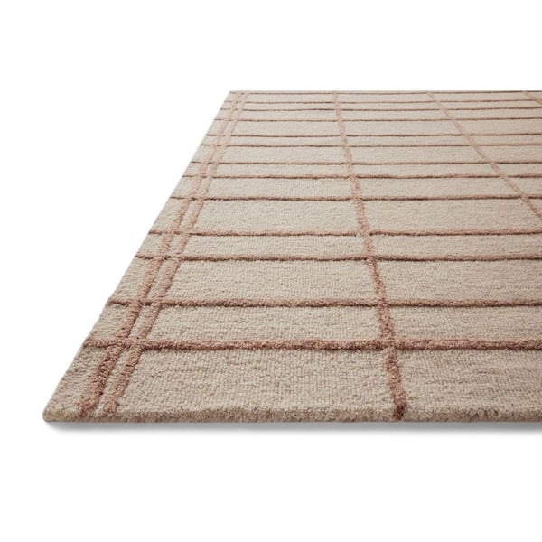 Chris Loves Julia x Loloi Bradley Rose/Blush 3 ft. 6 in. x 5 ft. 6 in. Accent Rug
