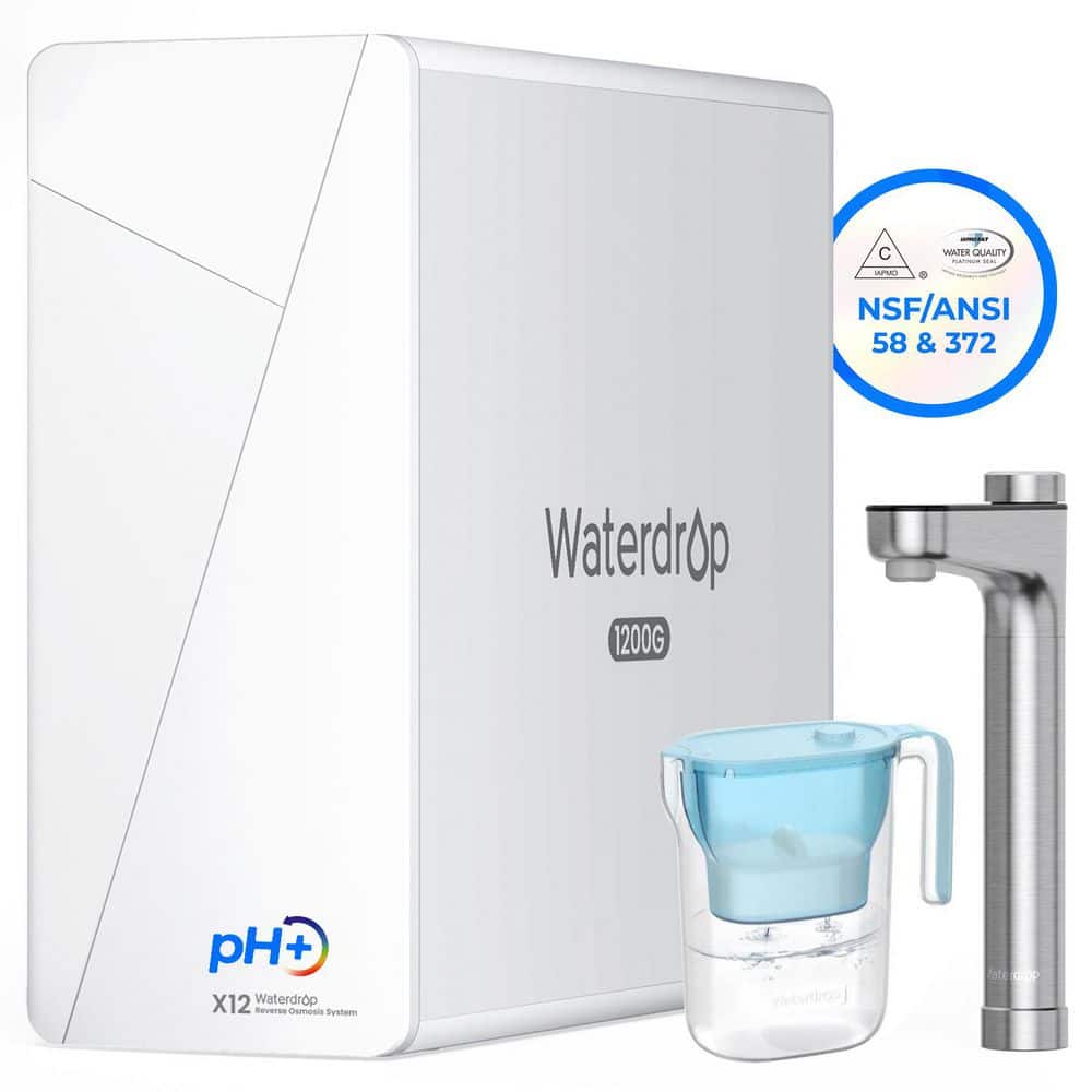 X12 Alkaline Mineral pH+ RO System, NSF/ANSI 58 and 372-Certified, BPA Free Plus 200 gal. Long-Life Water Filter Pitcher
