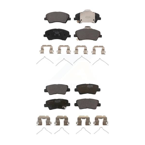 TEC Front Rear Ceramic Brake Pads Kit For Hyundai Accent Kia Rio KTC-100642
